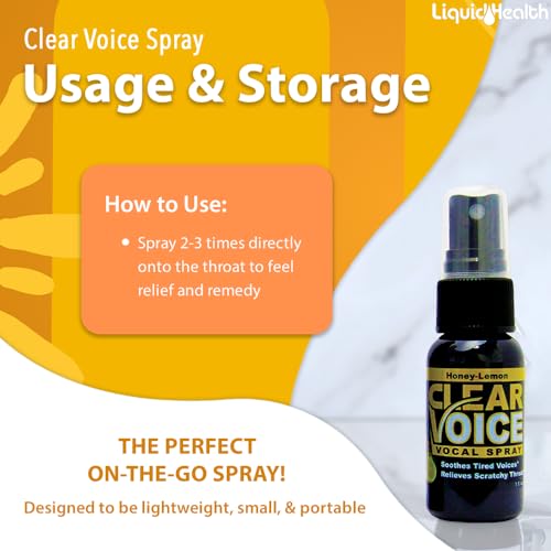 LIQUIDHEALTH Clear Voice Vocal Spray Honey Lemon (3pack) - Thumbnail 4