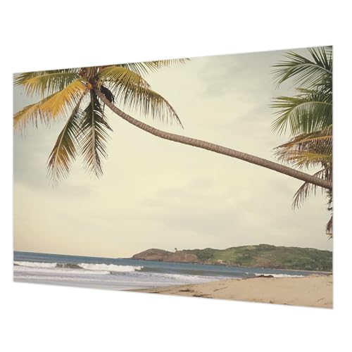 Impression de haute qualité pour cette tapisserie intissée tropicale 312x219