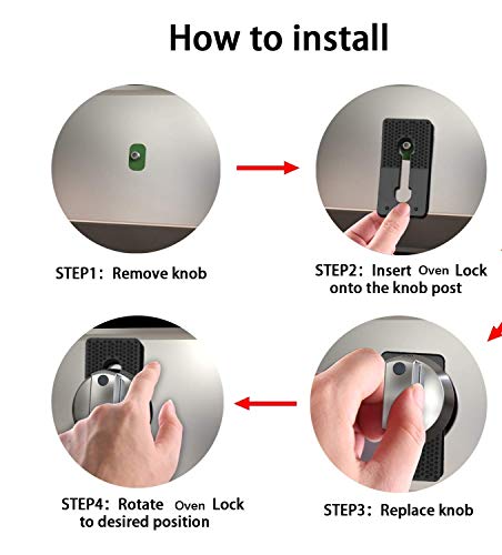 image for aukfa Baby Safety Gas Stove Knob Locks - Childproof and Pet Kitchen Ov