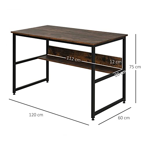 Homcom Scrivania per Camera e Ufficio con Mensola