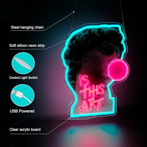 Image of is This Art Neon Sign Night Light for Bar Club Bedroom Hotel Pub Cafe Wedding Birthday Party Gifts