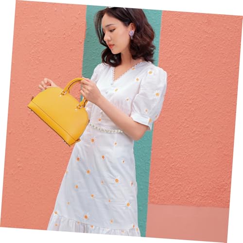 Shell Pearl Waist Chain Belt for Women Lightweight Dress Waistband Accessory Elegant White Synthetic Pearl Body Chain for Party Date Gift and Photo Prop4