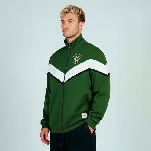 Image of GAME 7 NBA mens X Nba Men's Officially Licensed Long Sleeve Neoprene Zip Up Sweatshirt