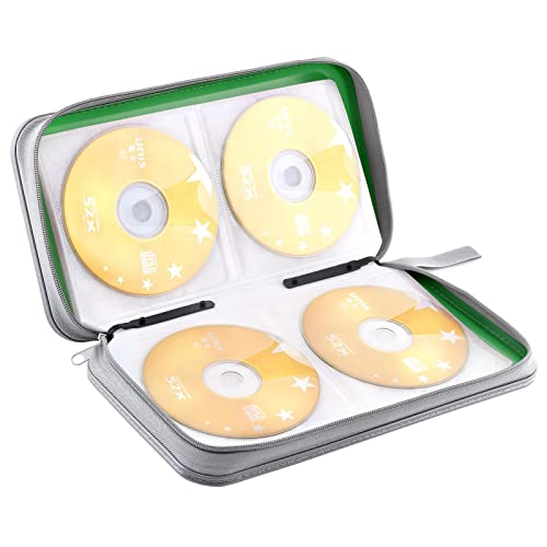 Organiseur portable CD DVD avec fermeture éclair pochette rigide