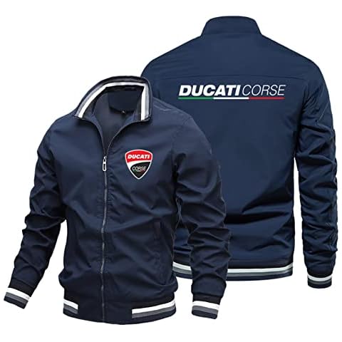Chaqueta con Cremallera Completa para Hombre LLXNQ026 para Estampado Ducati Cover
