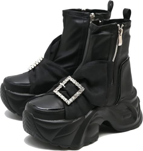 [ [XP YOSUKE ] Xj[J[ nCJbg Xgb`f ڂrW[obNt fB[X 7cmq[ C yMz23.0-23.5cm ubN