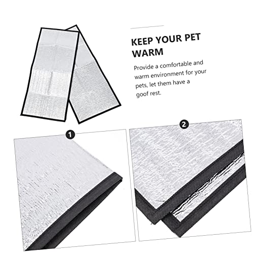 Abaodam 2pcs Tapete térmico para reptiles con película reflectante miniatura 7