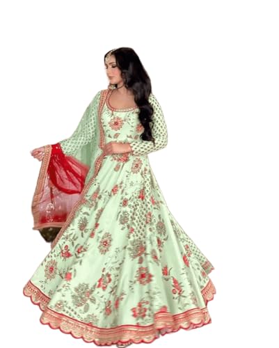 Fashion Gizz Green Multi-Color Salwar Kameez