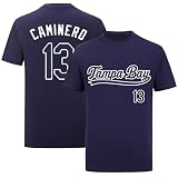 Junior CAMINERO Shirt T-Shirt Jersey Baseball No Brand/Logos 100% Cotton for Navy Mens/Womens/Kids