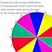 Dulousia Parachute 20ft - Gymnastics Parachute with Handles for Children Group Team Cooperative Games,Indoor Outdoor Gym Class Rainbow Parachute Birthday Church VBS Activity Field Days Supplies