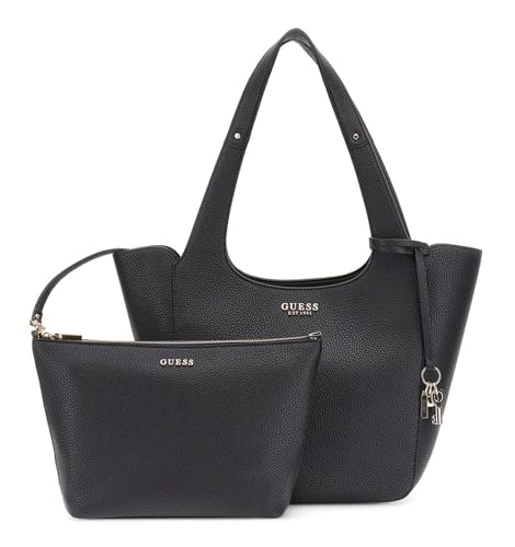 Sac cabas GUESS Calista 2 in 1 Tote noir pour femme, grand format élégant