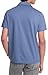 Michael Kors Men's Sleek Pique Short Sleeve Zip Polo, Dark Chambray