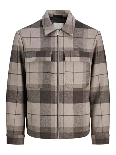 JACK & JONES Herren Jprccrussel Wool Blend Jacket Sn, Brindle, l – Ansicht 1