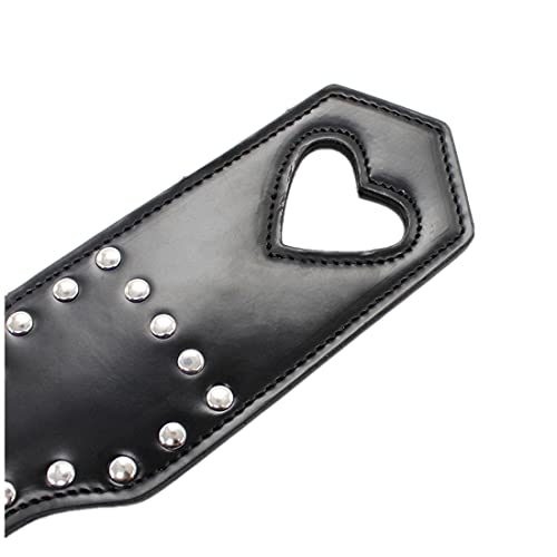 Spanking peddel sex erotiek SM hol hart leer klinknagel fetish bondage bedboeien flirt speelgoed rollenspel spanking… - Afbeelding 5