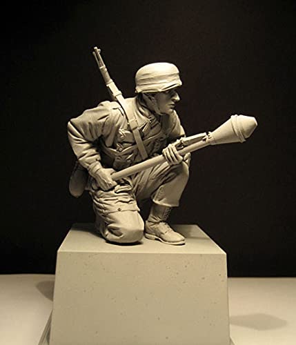 1/16 Fallschirmjager Panzerfaust Normandy 1944 Resin Figure soldatini GK WWII Materiale Militare Non patinato Nessun Colore