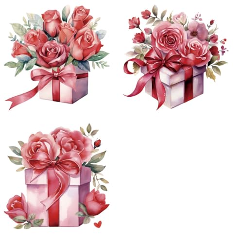 Valentine's Day Gift Sublimation Iron Transfer Patch Heat Transfer Sticker Vinyl Design Iron Applique T-Shirt Clothing DIY Craft Applique Clothing Decoration (P2)