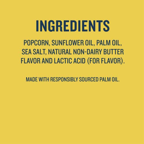 SkinnyPop Popcorn, Butter Microwave, 2.8oz, 12 Boxes (3 Bags per Box)