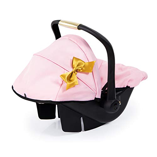 Bayer Design 67990AA Puppen-Autositz EasyGo, Puppenzubehör, passend zu Vario-Puppenwagen, mit Abdeckung, rosa, Gold mit… – Bild 5