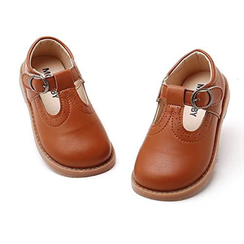 SOFMUO Toddler Girl Mary Jane Shoes Bowknot Ballet Flats for Little Girls Party School Wedding Uniform Princess Dress Shoes