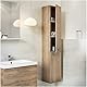 VBChome Hochschrank Nussbaum 30 x 150 cm Badmöbel Hängeschrank Badschrank Hängeschrank Türen Badezimmerschrank Badregal
