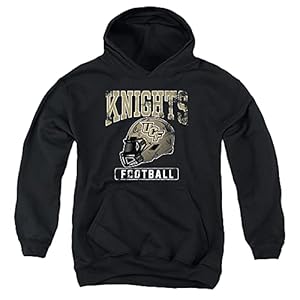 University of Central Florida UCF Knights Official Football Helmet Unisex Youth Pull-Over Hoodie,Black, X-Large