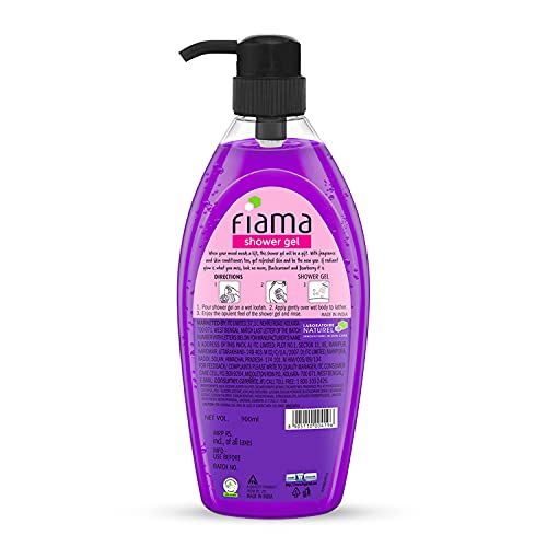 Fiama Body Wash Shower Gel Blackcurrant & Bearberry, 900ml Family Pack, Body Wash for Women & Men with Skin Conditioners for Radiant Glow &... - Image 5