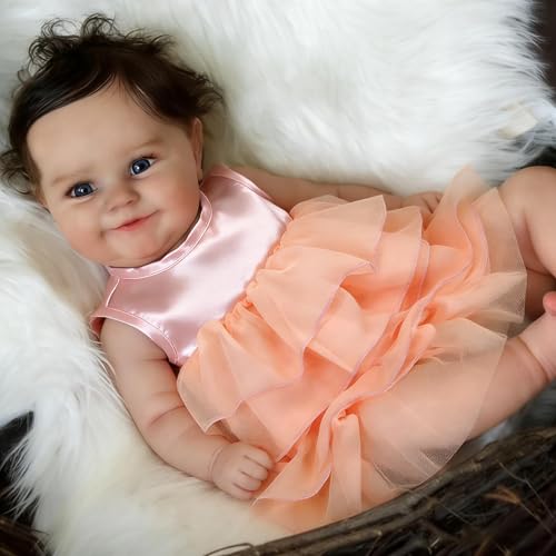 Anano Realista Muñecas Bebe Reborn Niña Maddie, 20 Pulgadas Silicona Cuerpo Completo De Vinilo Impermeable A La Anatomía Suave Niña Realista Muñeca Bebe Reborn