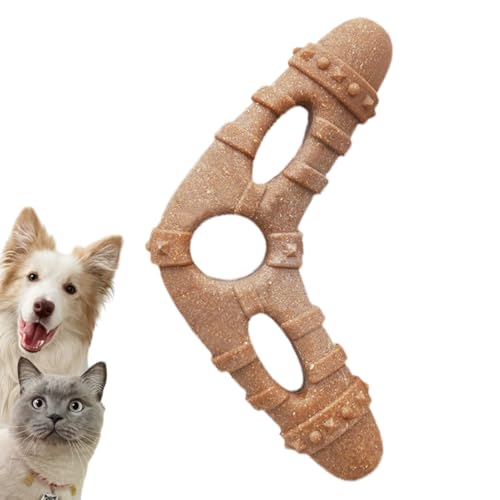 ガムシャラな噛む犬用 頑丈な噛むおもちゃ,小型犬向け 耐久性 かじりおもちゃ | 骨形状の丈夫な歯磨きペット用品、屋内屋外での遊び訓練退屈解消用