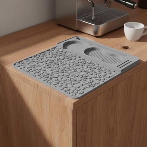 Tapis accessoire espresso silicone pour éviter les taches de café