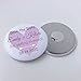 Produktbild BLOUR 70pcs Personalisierte Hochzeit Save The Date Magnete Benutzerdefinierte Verlobung Hochzeit Ankündigung Metall Runde Kühlschrank Magnet 58mm 2,25 Zoll