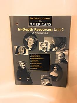 Paperback The Americans. In-depth Resources: Unit 2 a New Nation Book