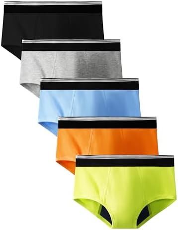 TIICHOO Inkontinenz Unterhosen Kinder Waschbare 40ml Saugfähigkeit Inkontinenz Unterhosen Jungen Baumwolle 5er Pack