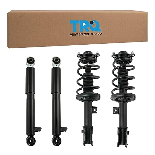 Trq Front Complete Loaded Strut & Spring Assembly Rear Shock Absorber Suspension Kit For 2014-2015 Kia Sorento / 2015-2018 Hyundai Santa Fe Sport 2Wd Fwd #TOP8