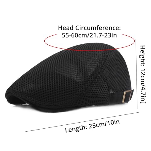 Image of WETOO Men's Flat Cap Gatsby Newsboy Lvy Irish Hats Driving Cabbie Hunting Cap