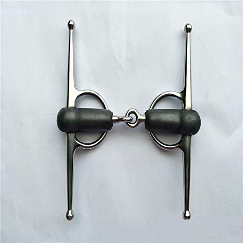 Bouche Cheval Acier Inoxydable équitation Bit équitation équipement de Course Snaffle de Liaison cuivre Bit équestre Décoration Accessoires (Color : 140mm)