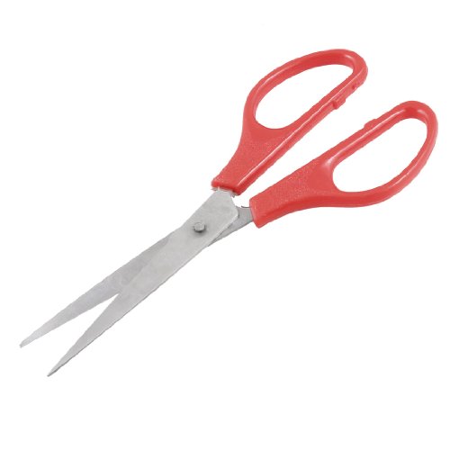 Aexit XeX|nnT~ԃVo[g[7 '(en acier inoxydable papier ciseaux de coupe Cisailles Red ton argent 17,8 cm