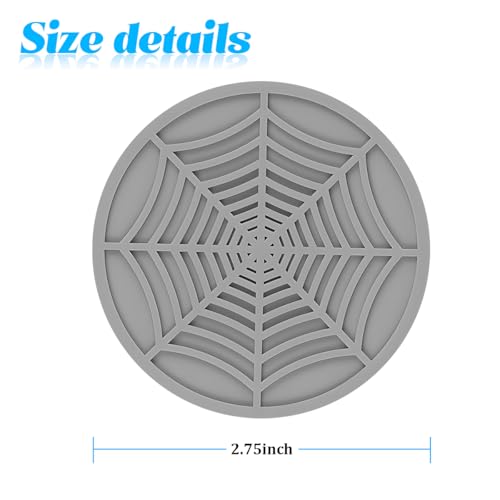 Juego 4 posavasos para portavasos de coche gris miniatura 2