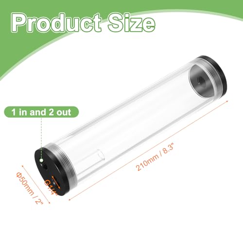 Cylindre échangeur de chaleur G1/4 en finition premium - 2