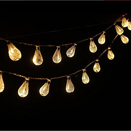 Image of MIRADH 14 Bulb Shape Led Lantern 16ft Long Lantern Fairy Lights Diwali Christmas String Lights Outdoor Decorative Lights for Garden,Home,Party,Bedroom (Warm White) (Bulb Shape)