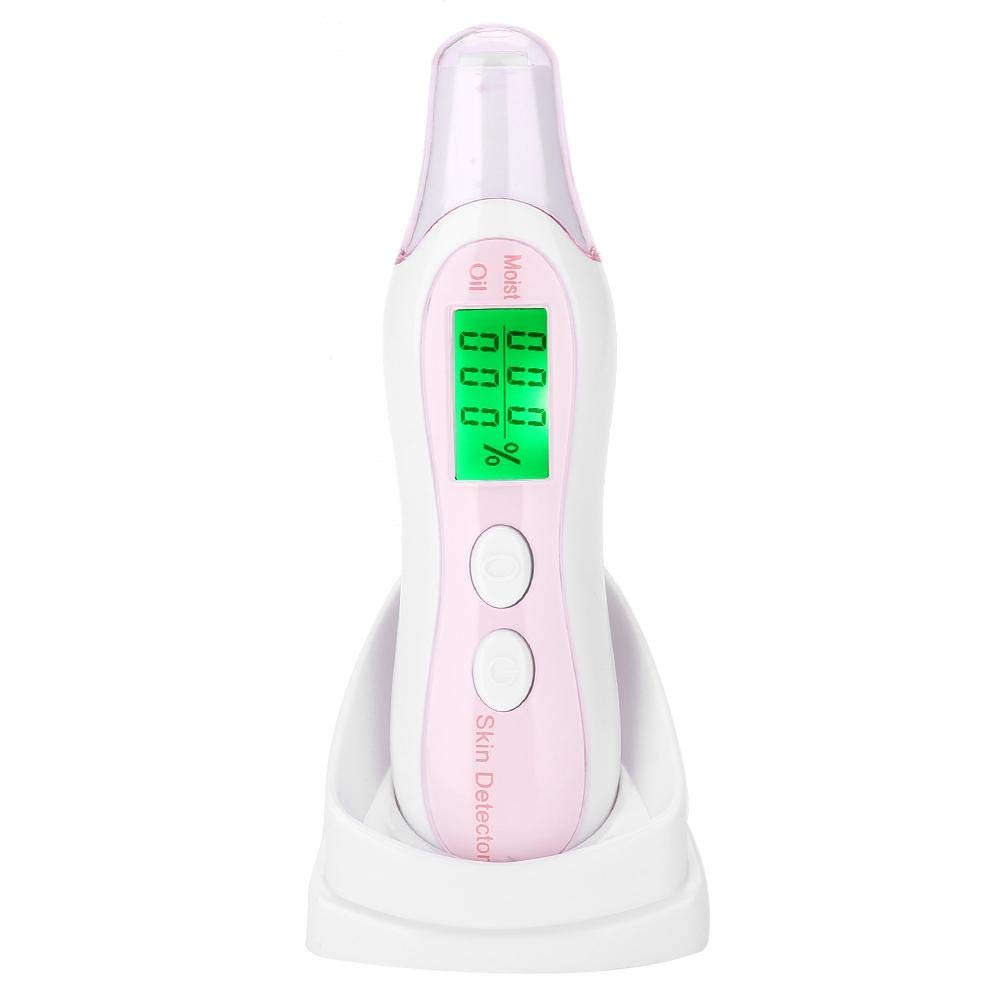 Analizador de Piel Profesional, Analizador Facial de Aceite de Hidratación de Humedad Facial Dispositivo de Control de Sonda de Piel de Precisión Pantalla de Cristal Líquido Digital (1#)