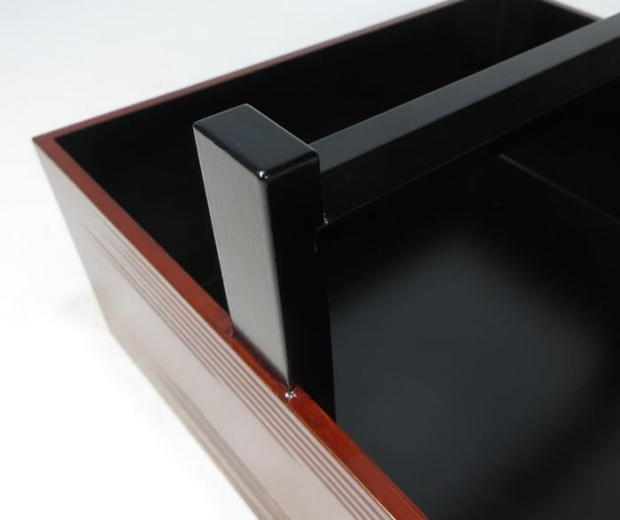 Amazon.co.jp: G0741茶道具 漆芸 炭道具 熊谷秀穂 溜手付 小炭斗 共箱 
