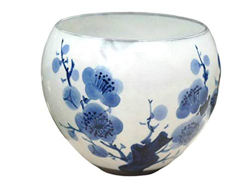 Amazon | 染付玉湯呑 梅 陶あん | 京焼清水焼 | 湯呑み 通販