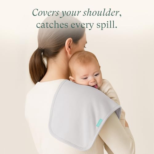 Supersoft Burp Cloths, Premium Bamboo Viscose Baby Burp Cloths, Absorbent & Skin-Friendly, Large 21” x 10”, Unisex Baby Essentials for Feeding, Spit-Up, 3-Pack3