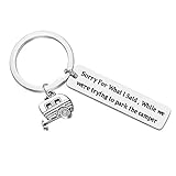 Camper Gifts Keychain Sorry for What I Said While We were Trying to Park The Camping Keychain Lovers Camping Gift RV Camper Keyring Graduation Present for Men Women