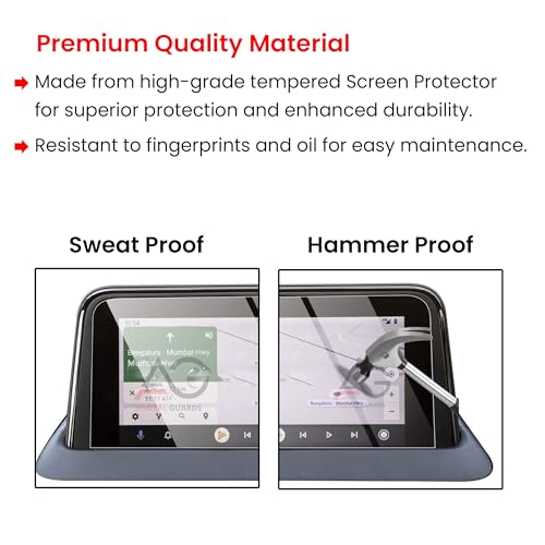 Image of Screen Guard For TATA CURVV 2024 || 7 INCH INFOTAINMENT + STEERING + AC PANEL PROTECTOR || Pure+ | Pure+S || 9H Car Digital Display Accessories 2025 [Not Tempered Glass]