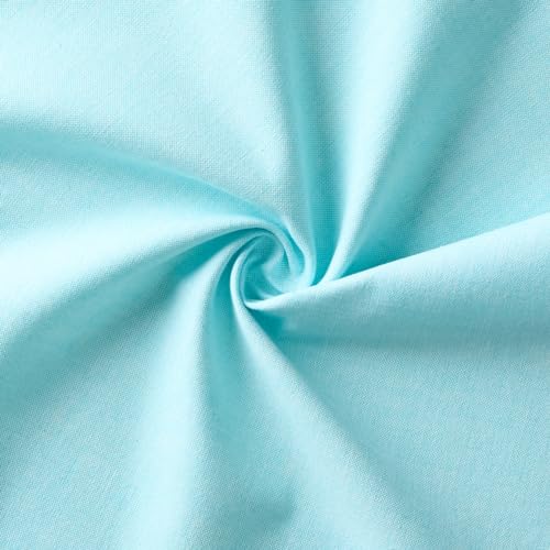 Image of Cotton Kitchen Apron for Women & Men - Set of 1 - Uni Plain, (28 inch X32 inch) Durable Apron with Spacious Pocket - Perfect Kitchen Set for Home or Professional Use - Baby Blue