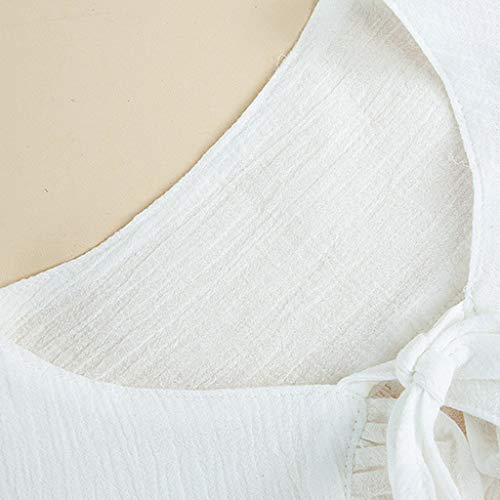 White Shawl For False Fake Collar For Women Girls Ruffled Trim Detachable Half Shirt Lapel Blouse Lace-Up Bandage Scarf4
