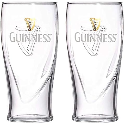 Guinness Embossed Pint Beer Glass Set Cover