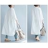 Ninmon-Shares-Women-O-Neck-Long-Sleeve-Button-Down-Hem-Cut-Out-T-Shirts-Dresses-Plus-Size Ninmon Shares Women O-Neck Long Sleeve Button Down Hem Cut Out T-Shirts Dresses White