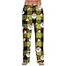 WENKOMG1 Christmas Pajama Pant Family - Cute Xmas Tree Santa Claus Reindeer Print Lounge Pants for Holiday Party Sleepwear Mens Pajamas Bottoms Only Outfit Man Fashion Pijamas (S - Vermilion)